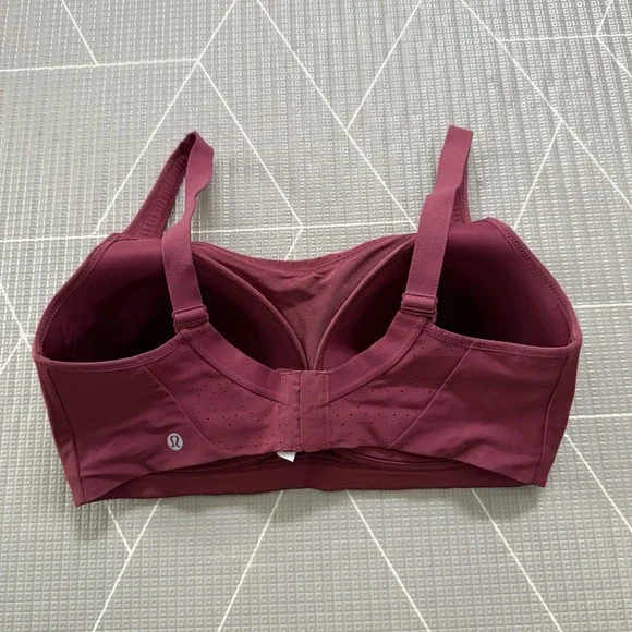 Lululemon Run Times Bra *High Support, B–G Cups Size 36 DDD Mulled Wine LW2CQLS - Picture 2 of 6